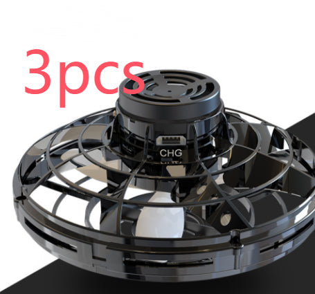 Mini Fingertip Gyro Spinner Toy – LED UFO Flying Helicopter for Kids