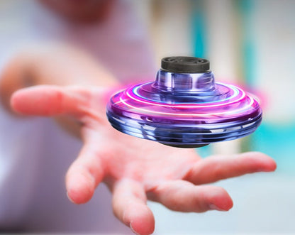 Mini Fingertip Gyro Spinner Toy – LED UFO Flying Helicopter for Kids