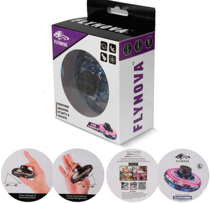 Mini Fingertip Gyro Spinner Toy – LED UFO Flying Helicopter for Kids