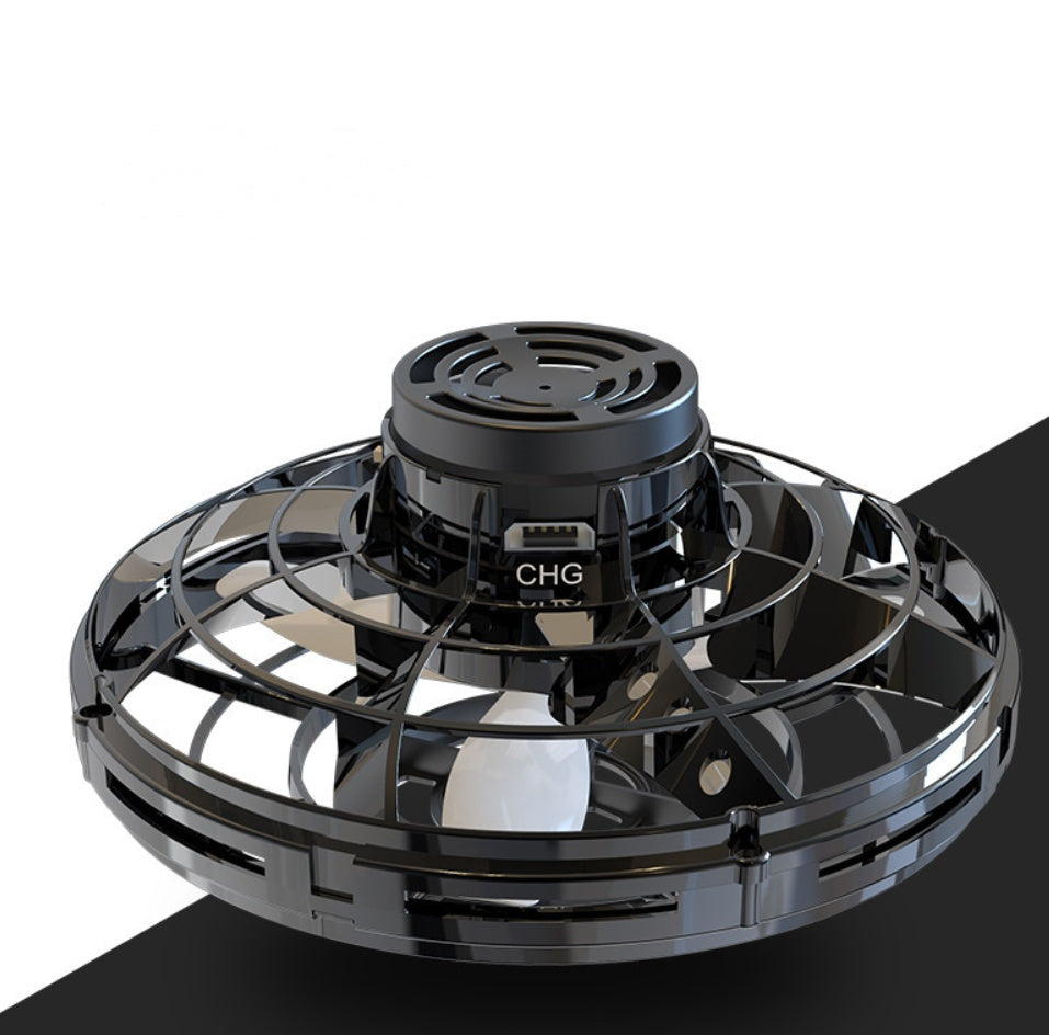 Mini Fingertip Gyro Spinner Toy – LED UFO Flying Helicopter for Kids