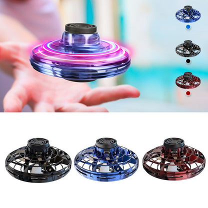 Mini Fingertip Gyro Spinner Toy – LED UFO Flying Helicopter for Kids